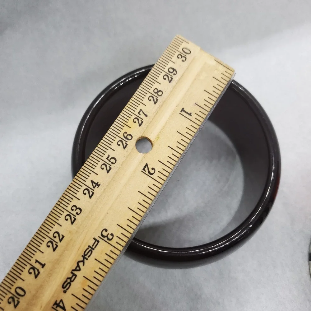 Max Mara Women's Thick‎ Brown Bracelet, 1.5 Inches Wide, Made in Italy